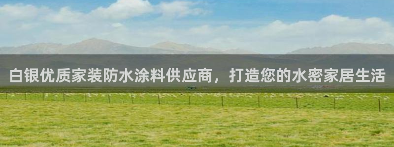 和记港口：白银优质家装防水涂料供应商，打造您的水密家居生活