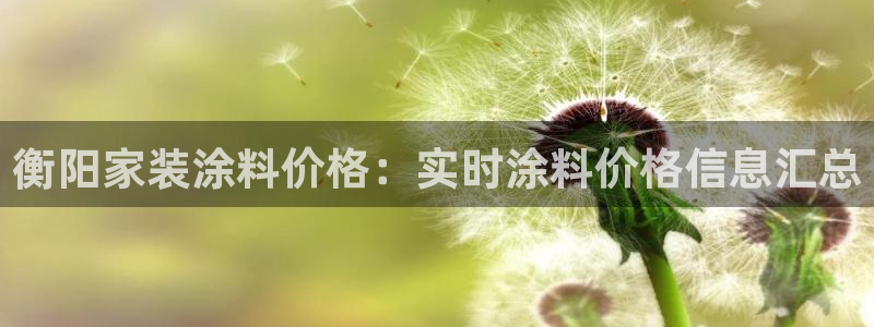深圳和记科技有限公司：衡阳家装涂料价格：实时涂料价格信息汇总