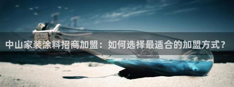 和记AG网站：中山家装涂料招商加盟：如何选择最适合的加盟方式？