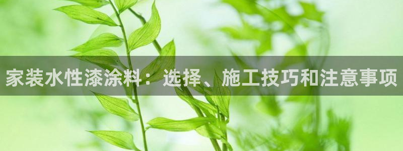 和记 首页：家装水性漆涂料：选择、施工技巧和注意事项
