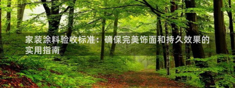 和记电业集团：家装涂料验收标准：确保完美饰面和持久效果的
实用指南