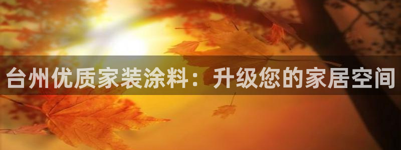 和记官方：台州优质家装涂料：升级您的家居空间