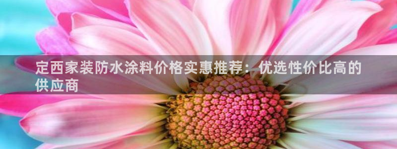 和记官方直营：定西家装防水涂料价格实惠推荐：优选性价比高的
供应商