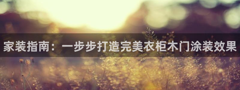 和记港口：家装指南：一步步打造完美衣柜木门涂装效果